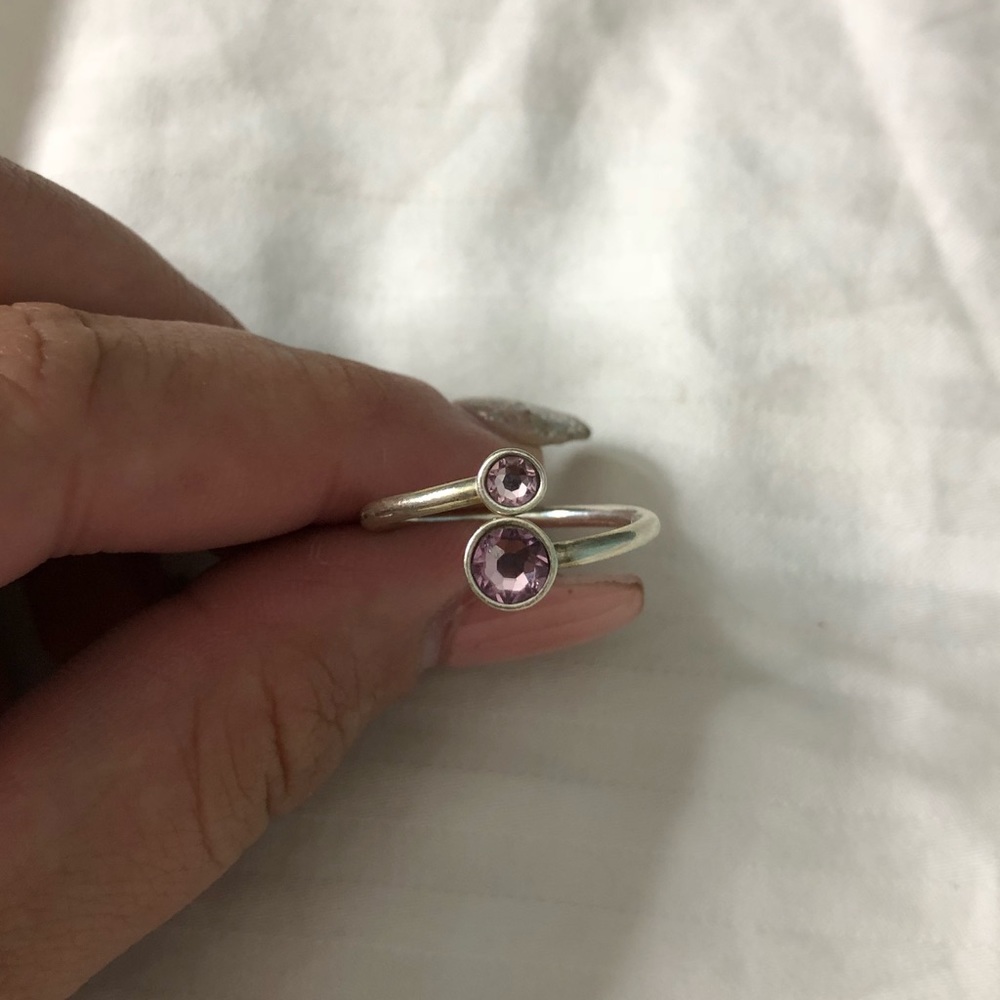 Alex & Ani June Birthstone Adjustable Ring